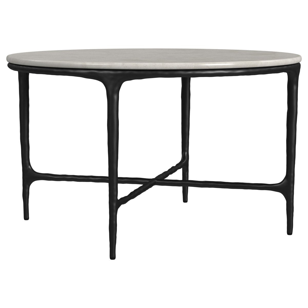 Hermas 2 - Piece Round Marble Coffee and End Table Set - Coffee Table Sets available at Alpine Outlets in Denver