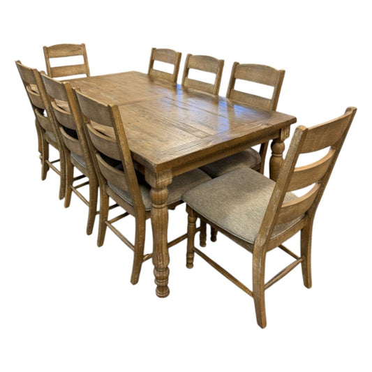 Highland 9 Piece Dining Set (ID L045872) - Furniture available at Alpine Outlets in Denver