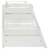 Holden Twin Over Full Bunk Bed in White Wood Veneer - Bunk & Loft Beds available at Alpine Outlets in Denver