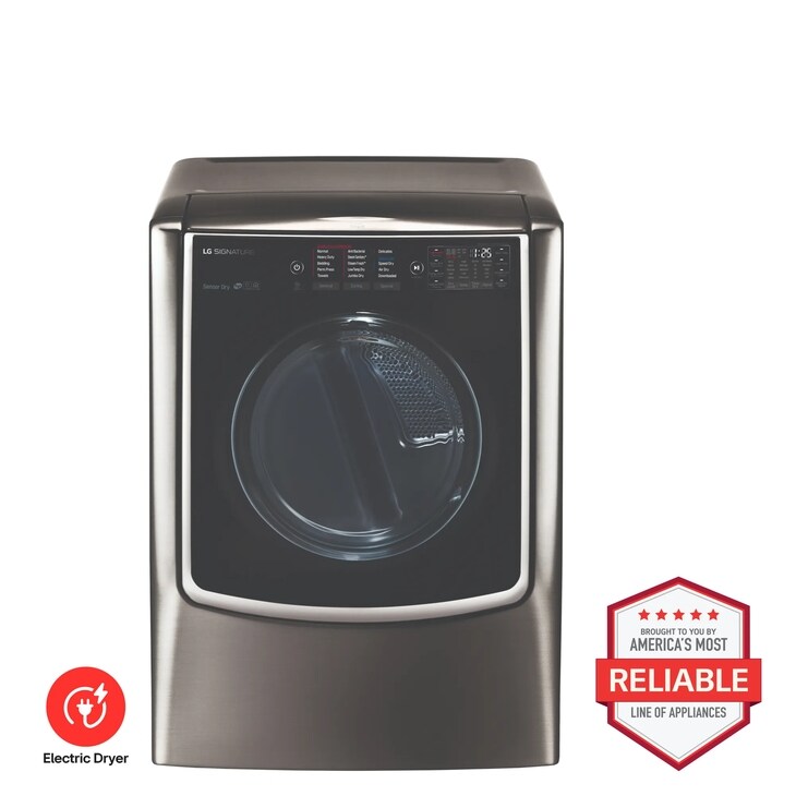 LG SIGNATURE 9.0 cu. ft. Large Smart Wi-Fi Enabled Electric Dryer w/ TurboSteam™