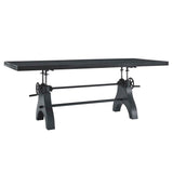 96 Inch Adjustable Height Solid Wood Dining and Conference Table