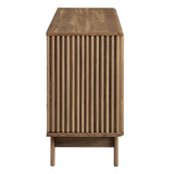 Sideboard Storage Cabinet Sliding Door MDF 60 Inch