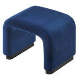 Waterfall Performance Velvet Stool – Velvet Upholstered 24 Inch