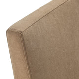 Linen-Blend Slipcovered Rolling Dining Side Chair