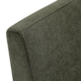 Linen-Blend Slipcovered Rolling Dining Side Chair