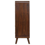 Robyn Dark Walnut 5-Drawer Mid-Century Chest
