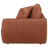Elysia Chenille RAF Modular Chair Coral Track Arm
