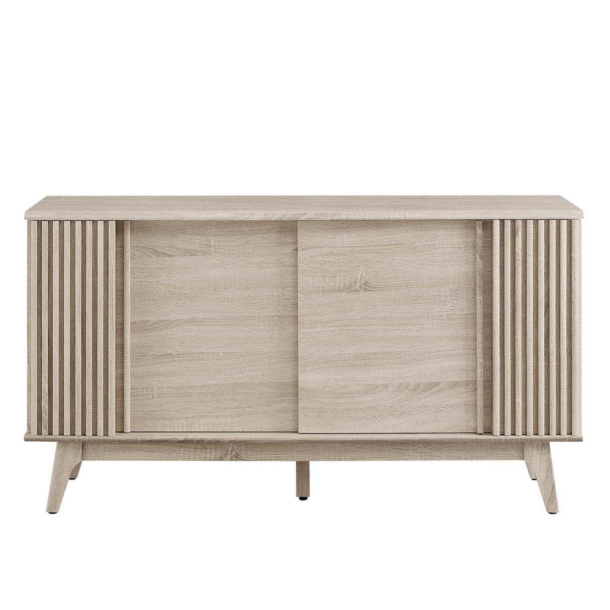 Sideboard Storage Cabinet Sliding Door MDF 60 Inch