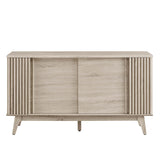 Sideboard Storage Cabinet Sliding Door MDF 60 Inch