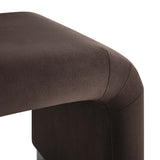 Waterfall Performance Velvet Stool – Velvet Upholstered 24 Inch