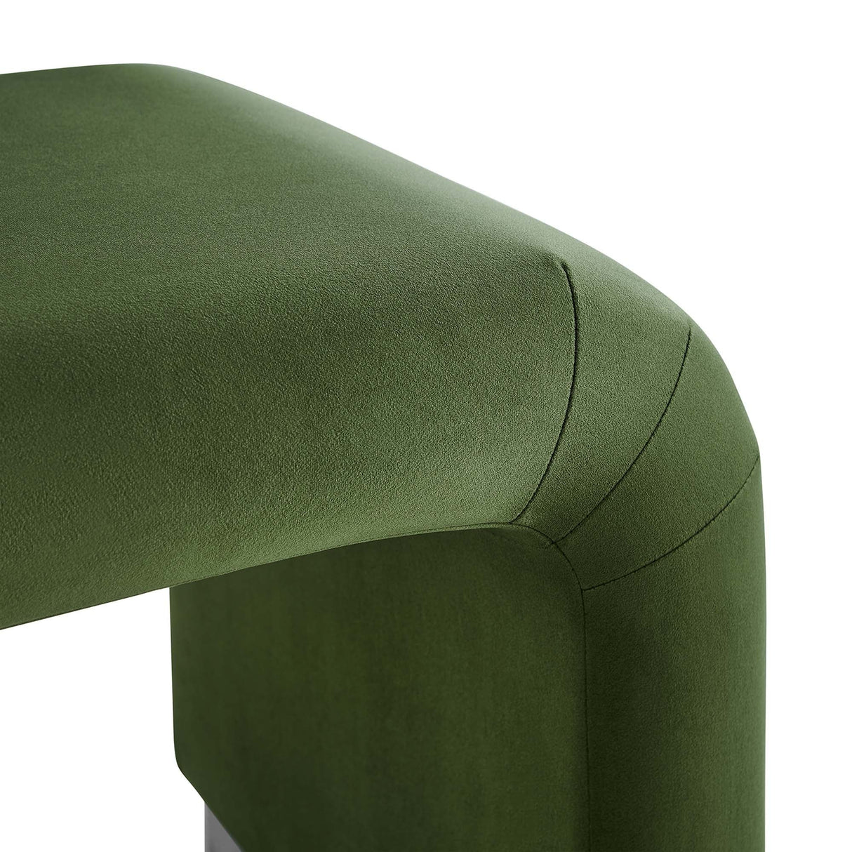 Waterfall Performance Velvet Stool – Velvet Upholstered 24 Inch