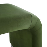 Waterfall Performance Velvet Stool – Velvet Upholstered 24 Inch