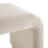 Waterfall Performance Velvet Stool – Velvet Upholstered 24 Inch