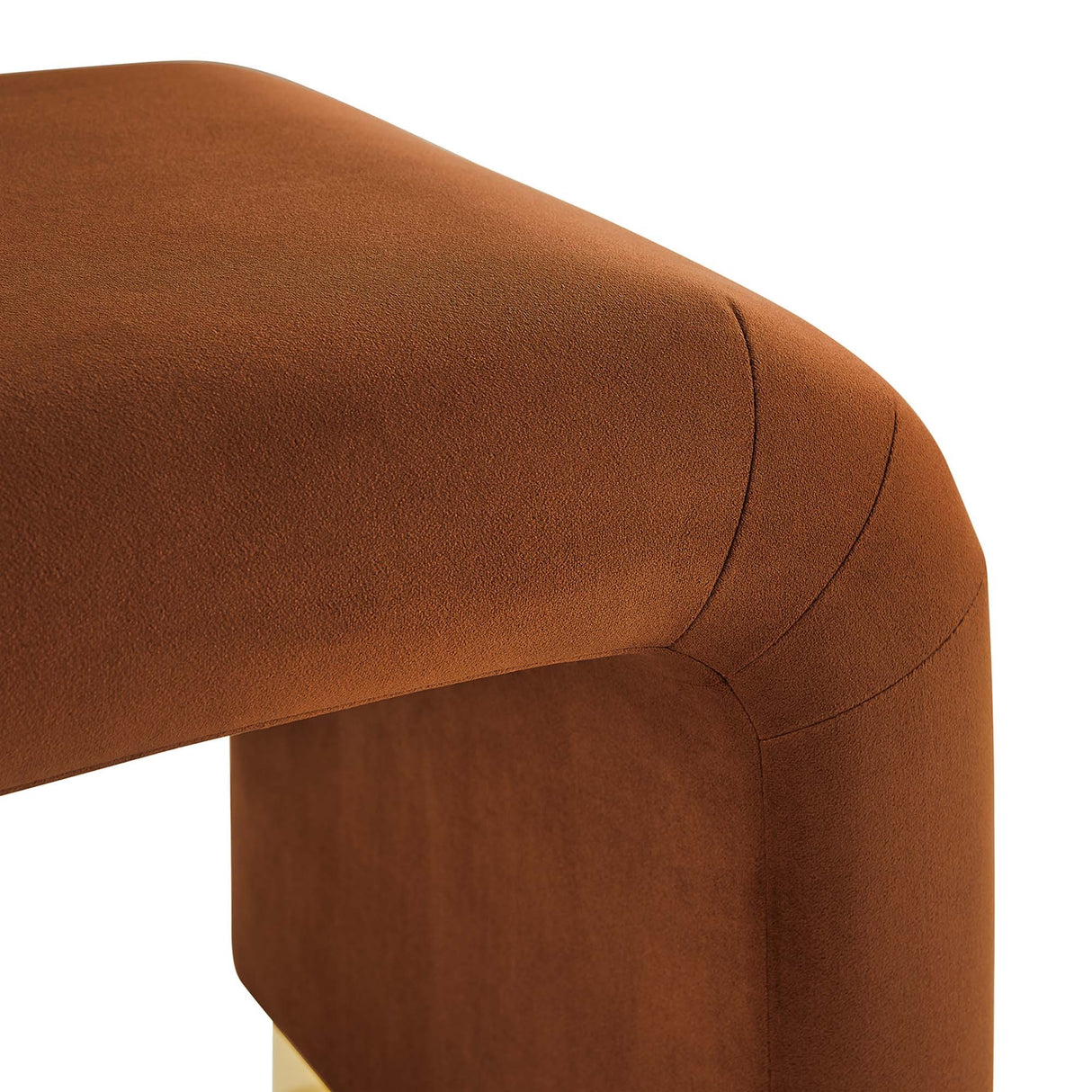 Waterfall Performance Velvet Stool – Velvet Upholstered 24 Inch