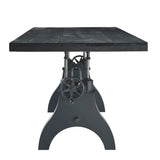 96 Inch Adjustable Height Solid Wood Dining and Conference Table