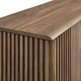 Sideboard Storage Cabinet Sliding Door MDF 60 Inch