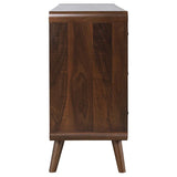 Robyn Dark Walnut 6-Drawer Mid-Century Modern Dresser