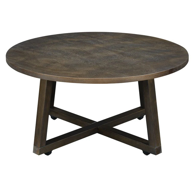 Industrial Brown Mid-Century 3-Piece Occasional Table Collection