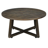 Industrial Brown Mid-Century 3-Piece Occasional Table Collection