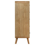 Robyn Light Ash 5-Drawer Mid-Century Chest