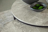 Lainey Gray Faux Marble 2 Piece Round Nesting Coffee Table