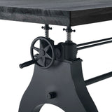 96 Inch Adjustable Height Solid Wood Dining and Conference Table