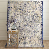 Karastan Tempest Slaney Cobalt Area Rug 5' X 8'