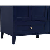 Sommerville 48 Inch Blue Bathroom Vanity with Quartz Top