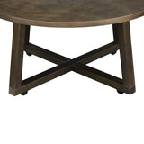 Industrial Brown Mid-Century 3-Piece Occasional Table Collection