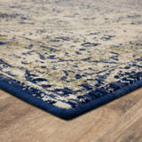 Karastan Tempest Slaney Cobalt Area Rug 5' X 8'