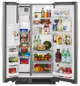 Whirlpool 36-inch Wide Side-by-Side Refrigerator - 24 cu. ft.