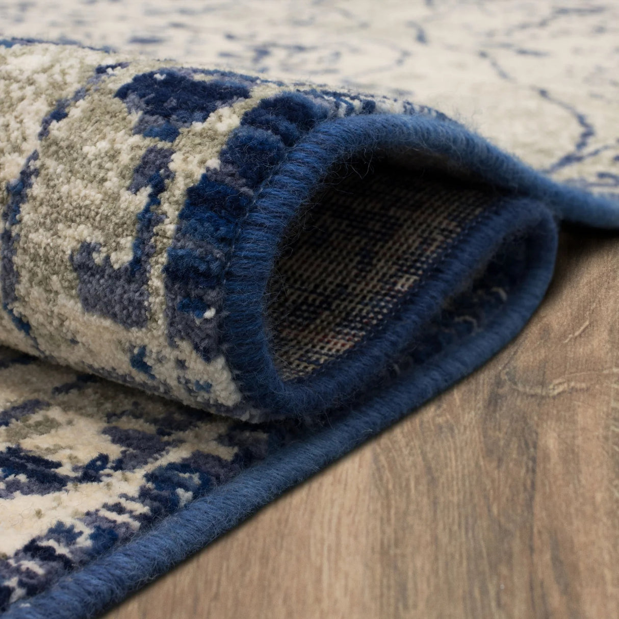 Karastan Tempest Slaney Cobalt Area Rug 5' X 8'