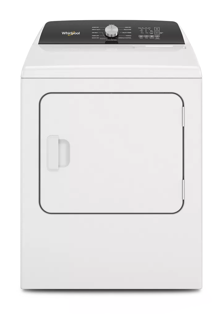 Whirlpool 7.0 Cu. Ft. Top Load Electric Moisture Sensing Dryer with Steam