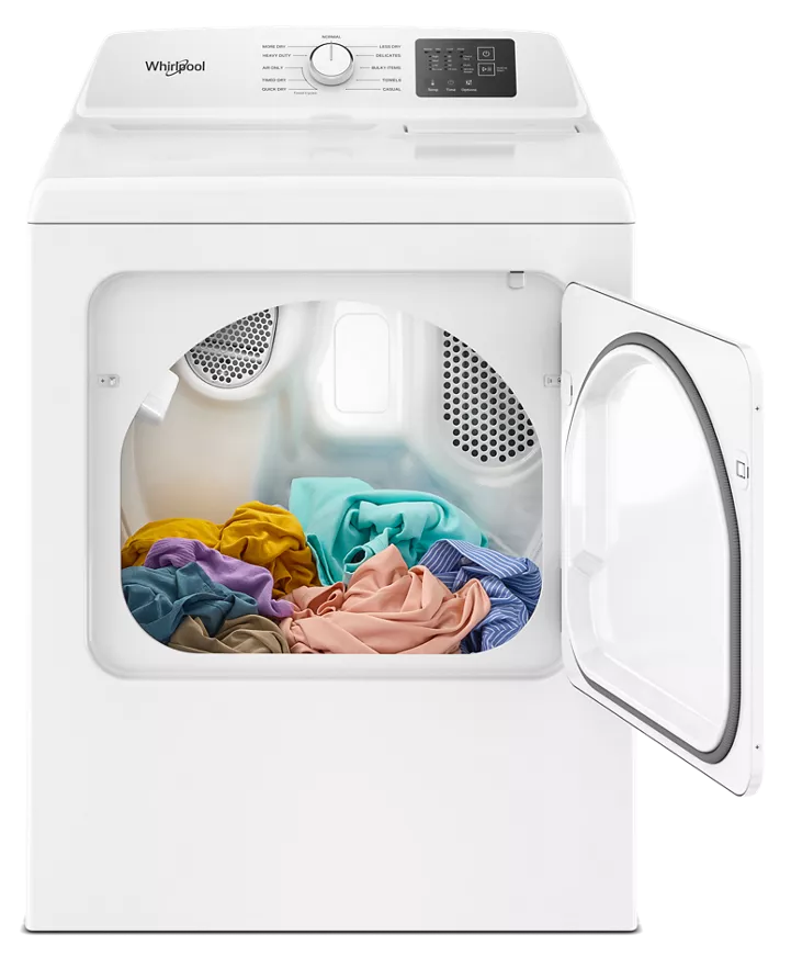 Whirlpool 7.0 cu. ft. Electric Dryer with Adaptive Dry - Vented Top Load Matching