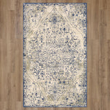 Karastan Tempest Slaney Cobalt Area Rug 5' X 8'