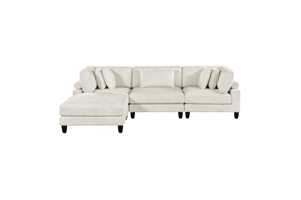 Skylum Textured Microfiber Modular Sectional Component