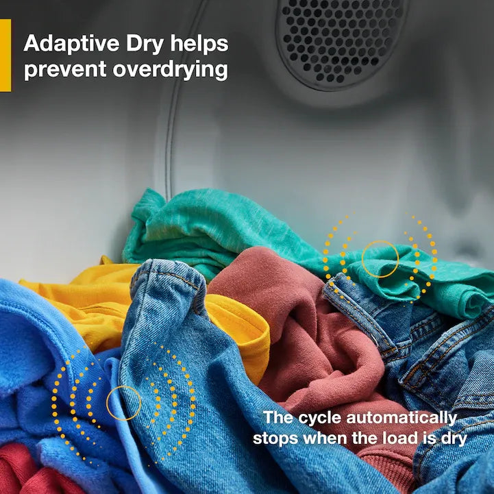 Whirlpool 7.0 cu. ft. Electric Dryer with Adaptive Dry - Vented Top Load Matching
