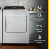 Whirlpool 7.0 Cu. Ft. Top Load Electric Moisture Sensing Dryer with Steam