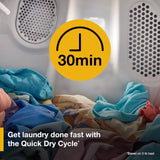 Whirlpool 7.0 cu. ft. Electric Dryer with Adaptive Dry - Vented Top Load Matching