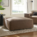 Modular Performance Fabric Ottoman with Piping – 41 Inch
