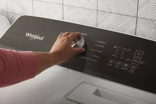 Whirlpool 7.0 Cu. Ft. Top Load Electric Moisture Sensing Dryer with Steam