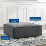 Modern Upholstered Fabric Sectional Ottoman – 42 Inch