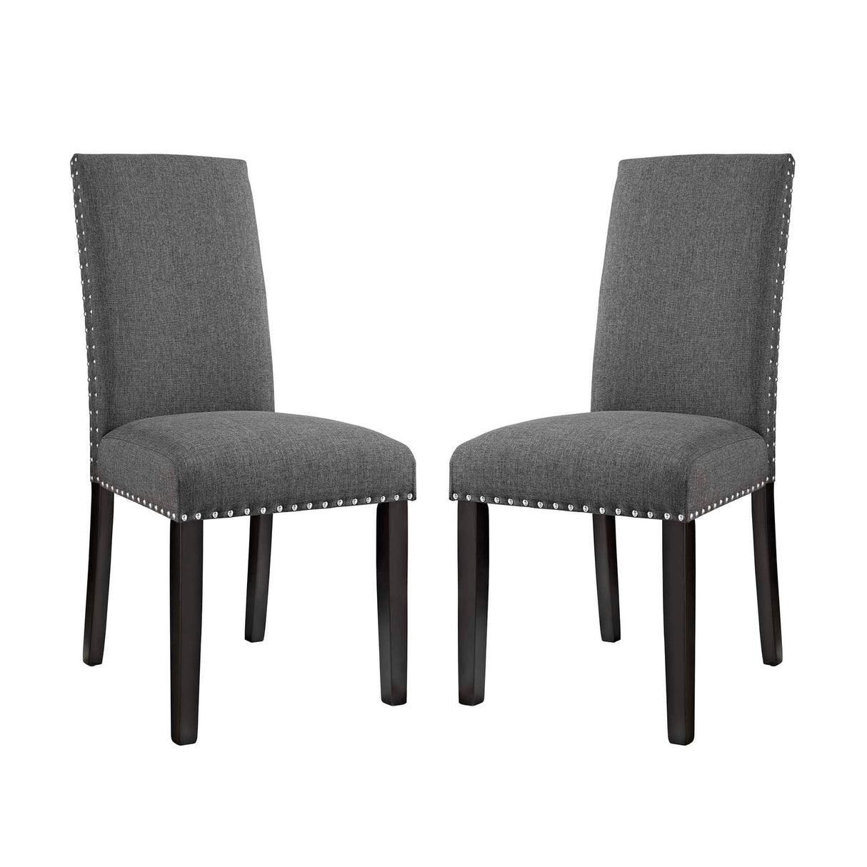 Modern Vinyl Upholstered Dining Side Chairs Set of 2