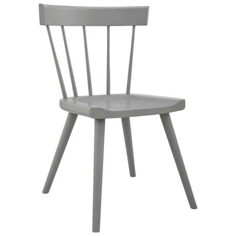 Elm Wood Spindle Back Dining Side Chair