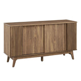 Sideboard Storage Cabinet Sliding Door MDF 60 Inch