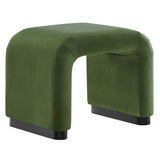Waterfall Performance Velvet Stool – Velvet Upholstered 24 Inch