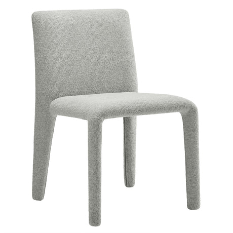 Fully Upholstered Vegan Leather Dining Side Chair with Square Back