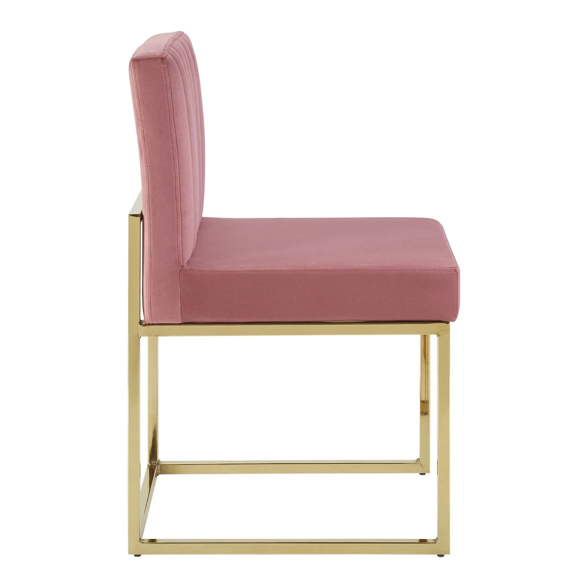 Channel Tufted Performance Velvet Sled Base Dining Chair