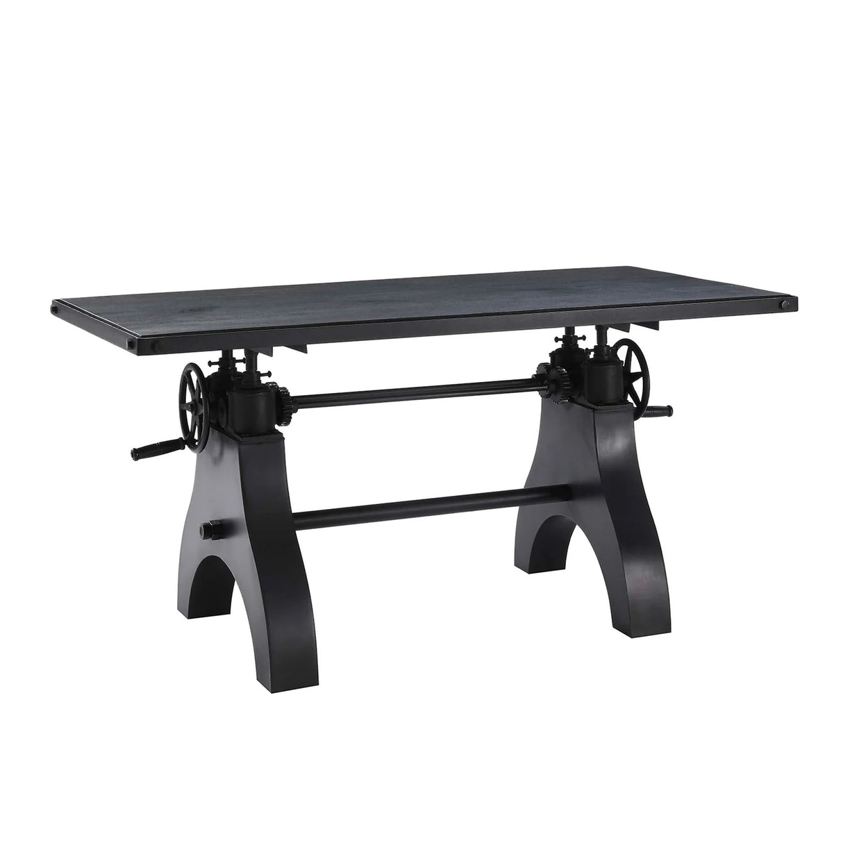 60 Inch Adjustable Height Solid Wood Dining Table and Desk