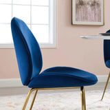 Vintage Glamour Performance Velvet Dining Side Chair